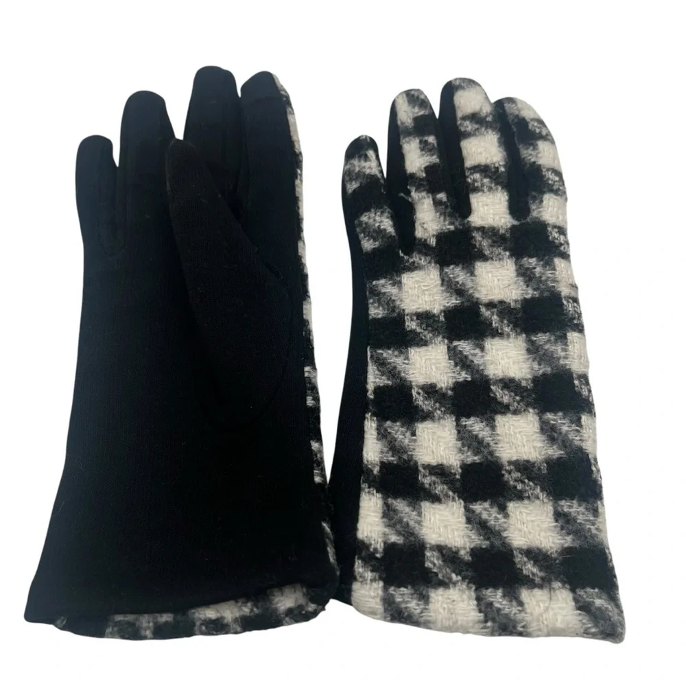 MARCUS ADLER NY SIZE SMALL GLOVE Plaid Jersey Touchscreen Glove Size Smalll
